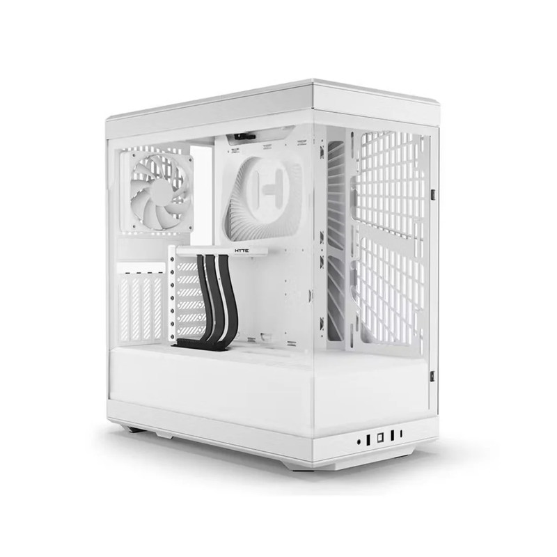 Hyte Y40 Mid-Tower ATX Case - White - صندوق